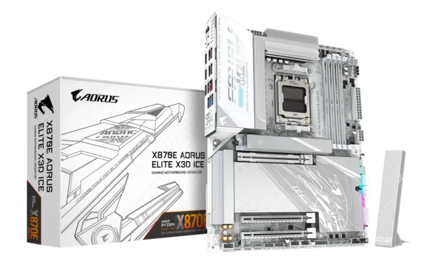 Mother Gigabyte (am5) AMD X870E Aorus Elite X Ice