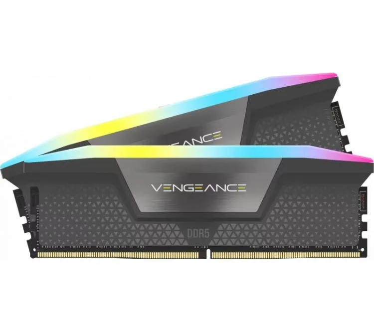 MEMORIA DDR5 64GB 6000MHZ CORSAIR (2X32GB) VENGEANCE GREY RGB CL40 AMD EXPO/INTEL XMP 3.0