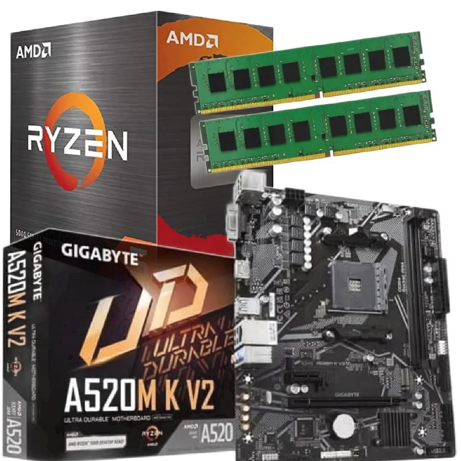 Combo Ecovision AMD Ryzen 5600gt + Mother + 16GB