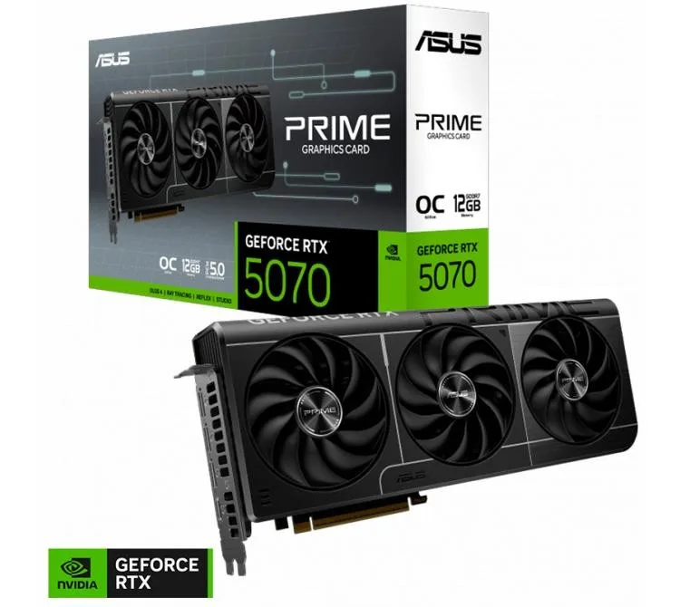Placa De Video Rtx 5070 12GB ASUS Prime Gddr7 Oc
