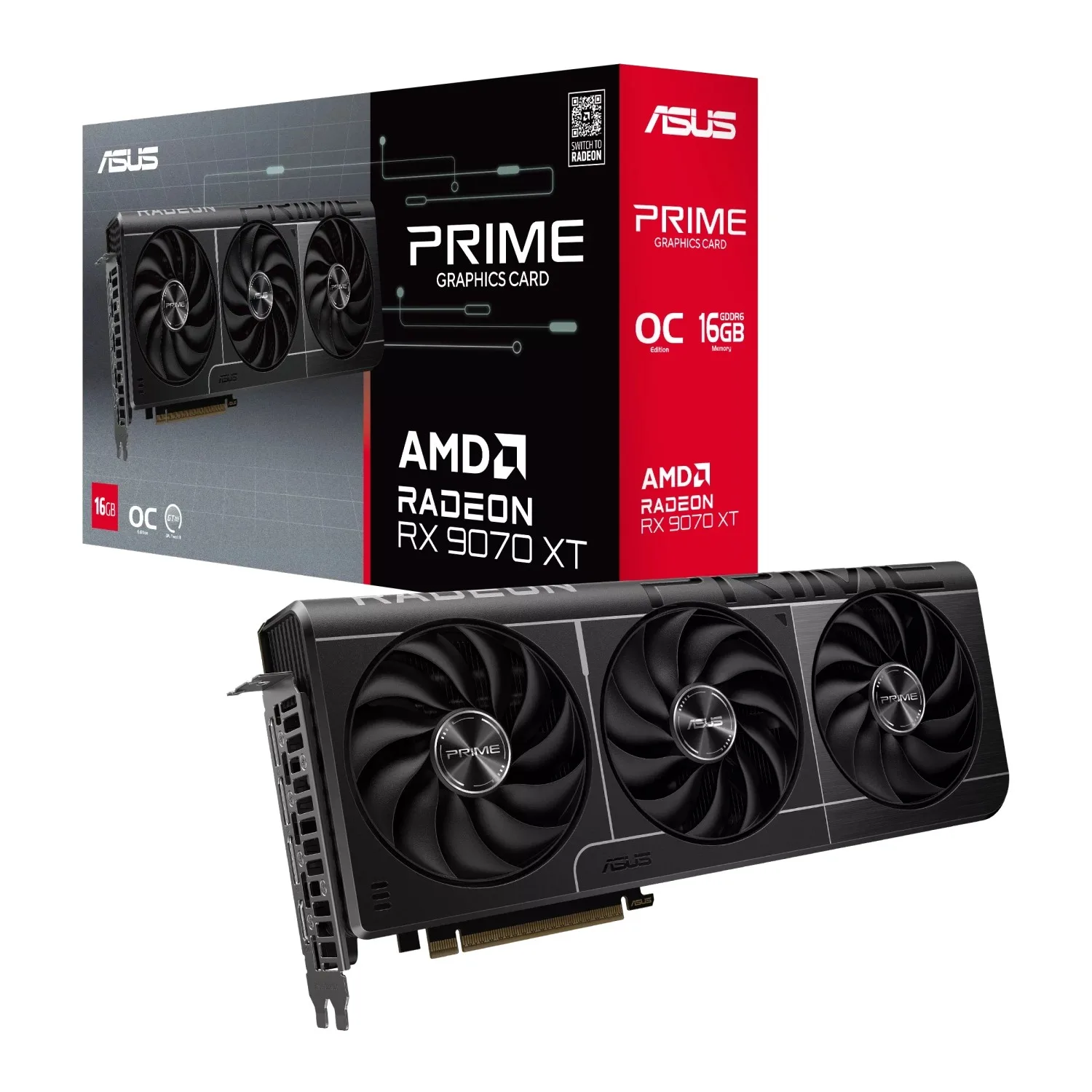 Placa De Video Rx 9070 Xt ASUS AMD Prime O16G